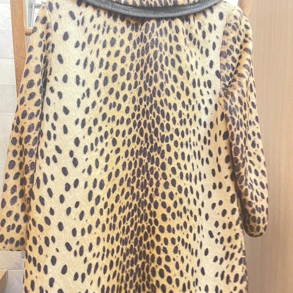 Vintage Leopard Print Women's Coat sz S,M - Picture 2 of 4